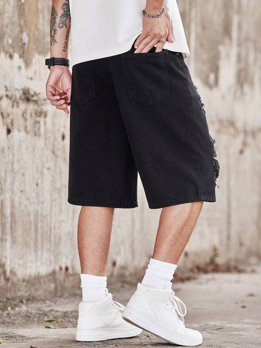 Shorts en jean déchirés décont - Distressed Jean Rip avis et prix