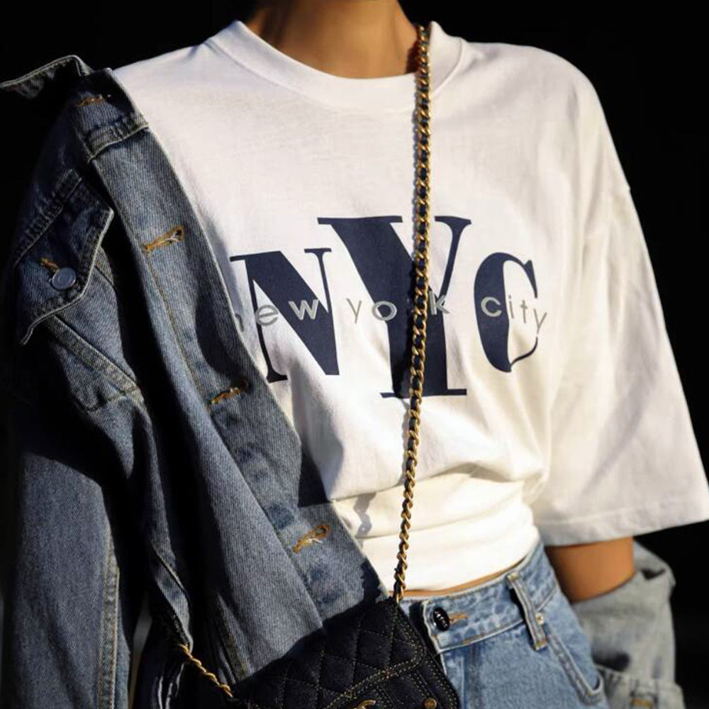 T-shirt à manches courtes pour - Street Style New York Fashion avis et prix