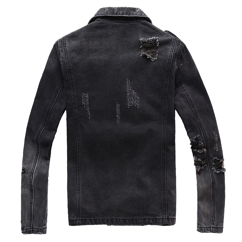 Sokotoo-Veste de motard en den - Distressed Jean Rip avis et prix