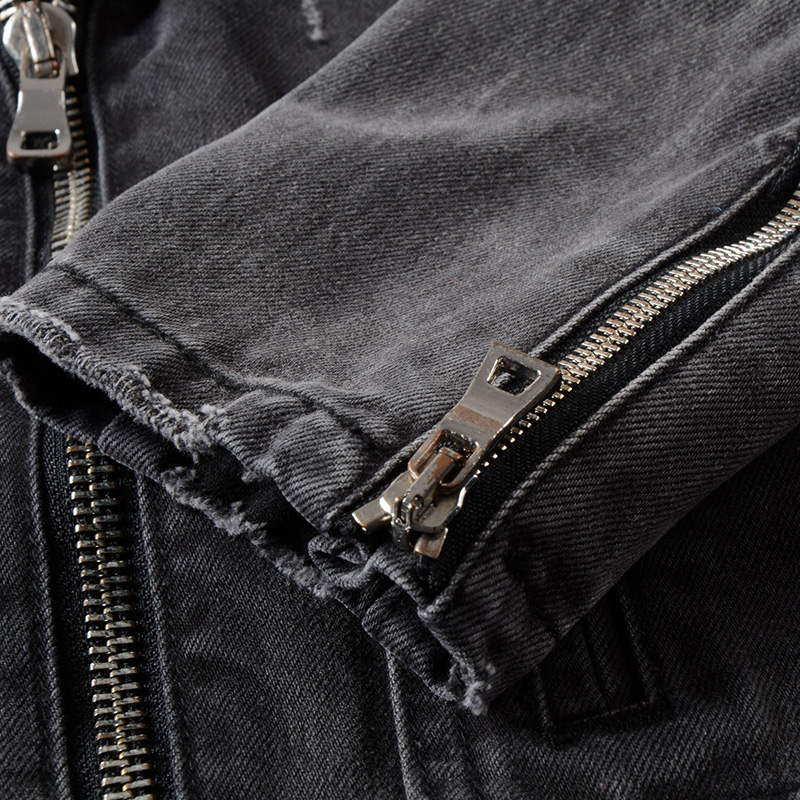 Sokotoo-Veste de motard en den - Distressed Jean Rip avis et prix