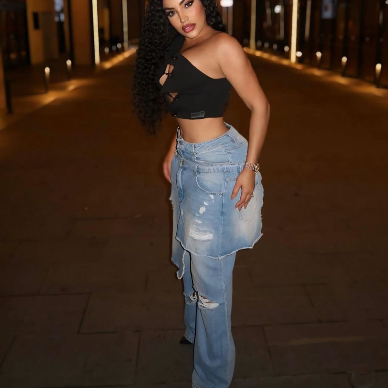 Mode Denim pantalon femmes Str - Street Fashion Fall 2025 avis et prix
