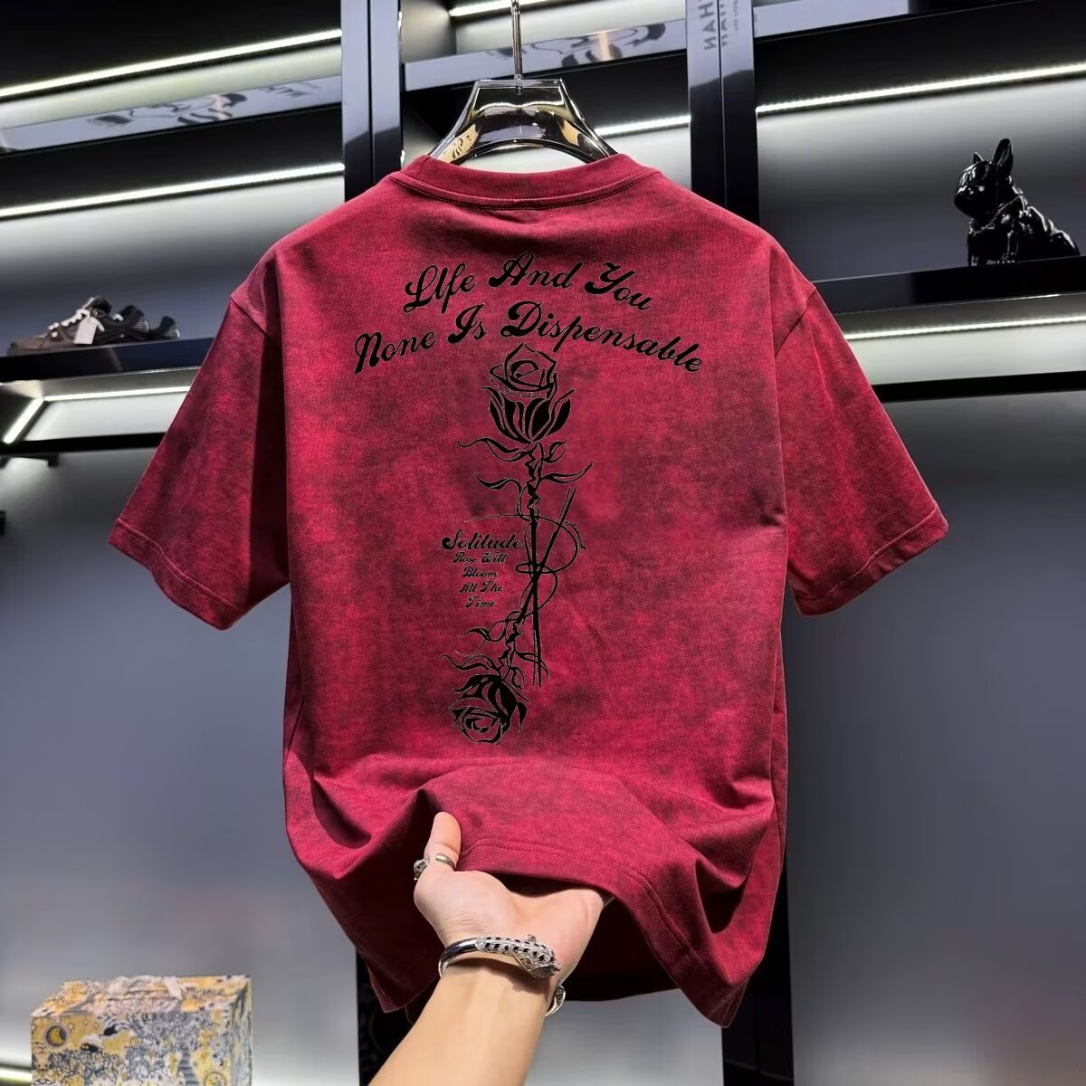 T-shirt kaki pour hommes d'été - Street Fashion In Chinese avis et prix
